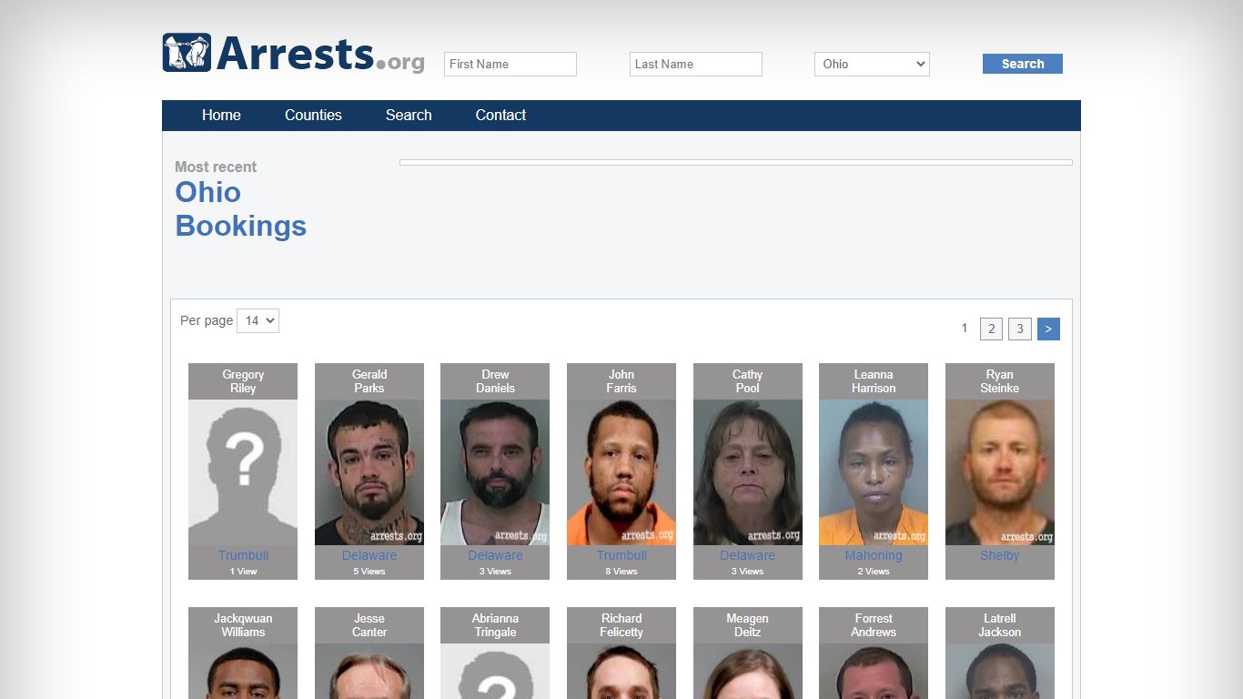 Ohio Arrests and Inmate Search